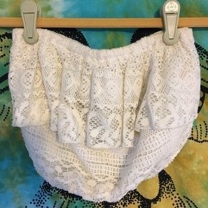 Hollister Crochet Lace Tube Top